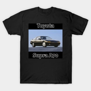 Toyota Supra A70 - Black and White Design T-Shirt